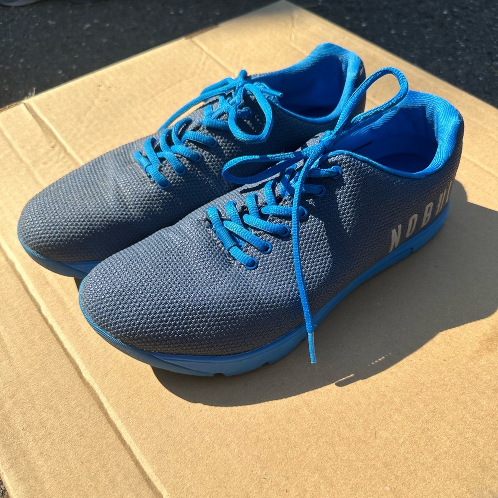 NOBULL Men's Blue Superfabric Trainers Size 10.5